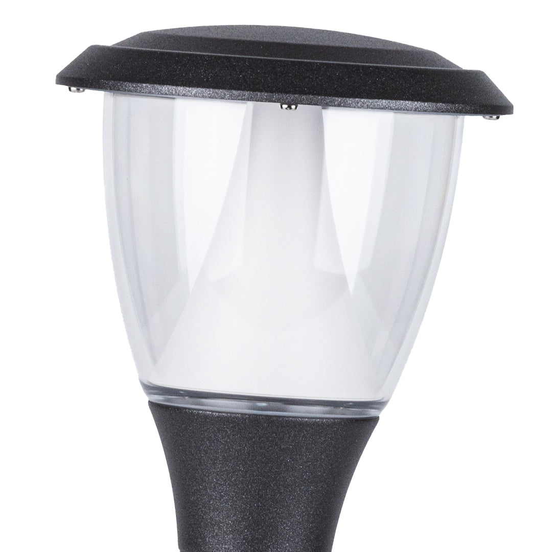 Luma Bollard Outdoor Pathway Light in Black Aluminum