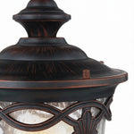 Outdoor Aluminum Column Pillar Light with Clear Glass Shade
