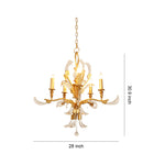 Aurelia Crystal Chandelier in Gold – French Luxury Ceiling Light