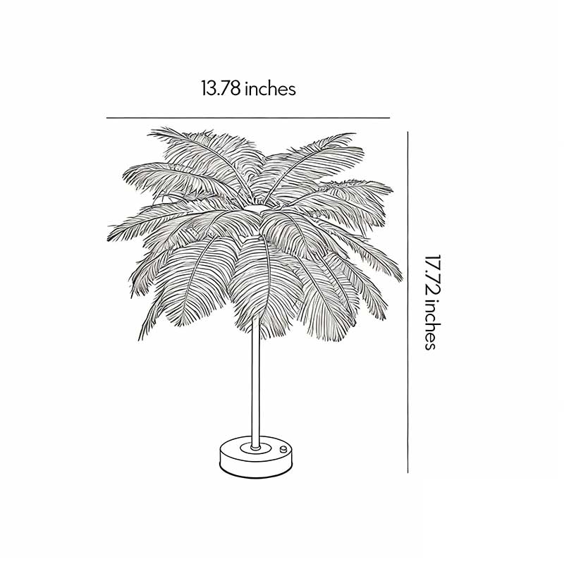 Aurelia Feather Table Lamp – Nordic Designer Night Light with Touch Control