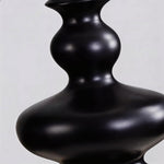 Roman Column Outdoor Floor Lamp – Vintage Black LED Landscape Lighting