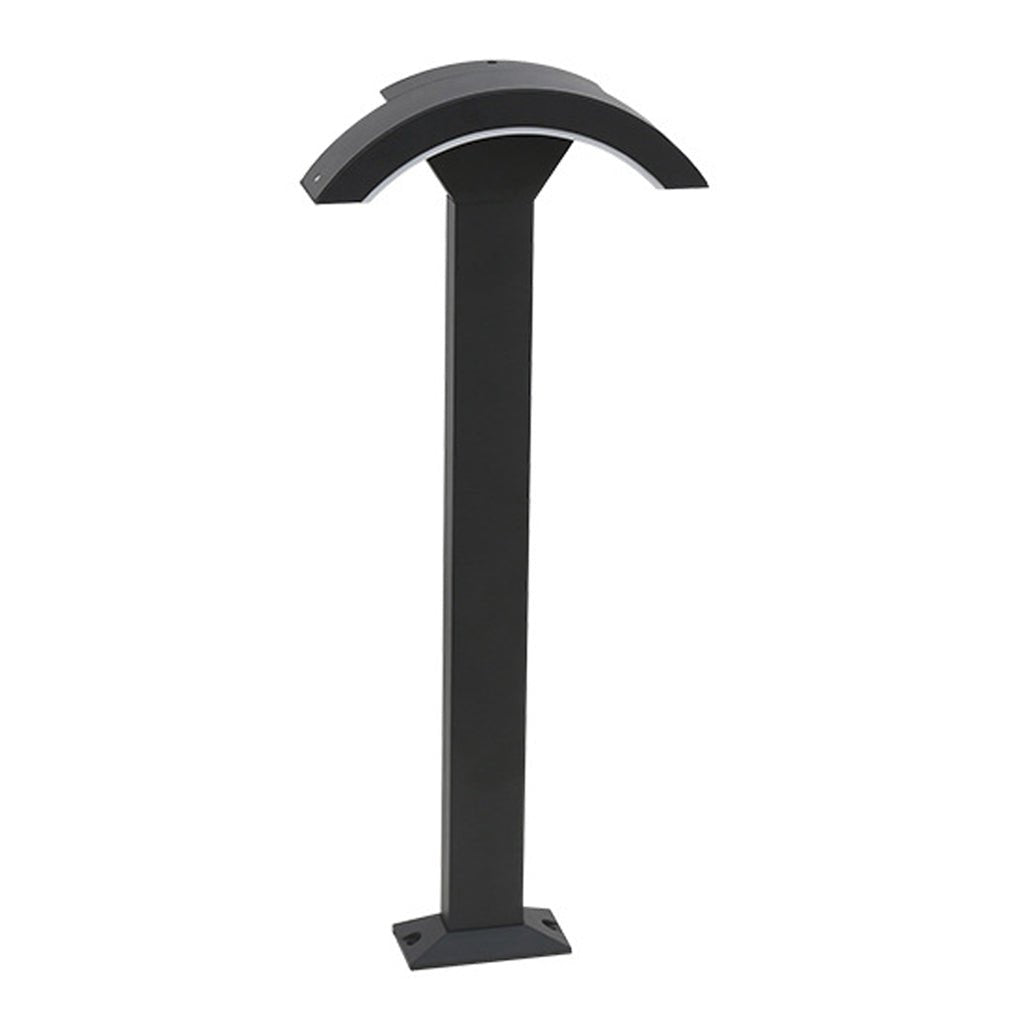 Fan-Shaped LED Lawn Pole Lamp with Motion Sensor for Modern Landscape Lighting