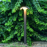 Fan-Shaped LED Lawn Pole Lamp with Motion Sensor for Modern Landscape Lighting