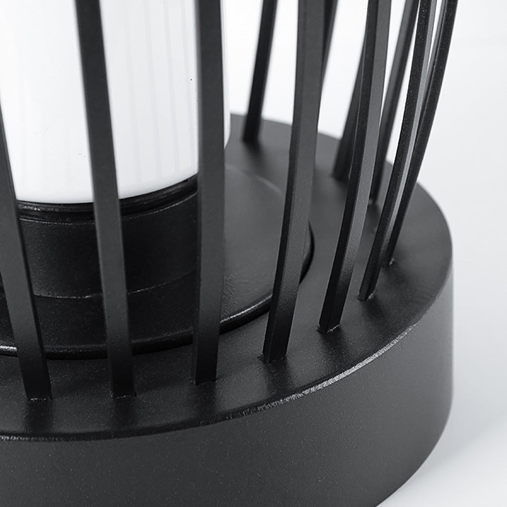 Industrial Courtyard Waterproof Caged Led Floor Lamp