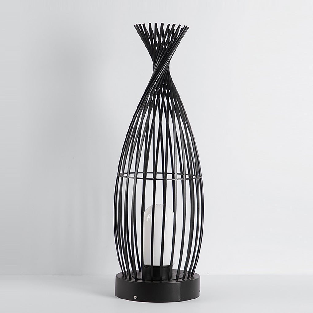 Industrial Courtyard Waterproof Caged Led Floor Lamp
