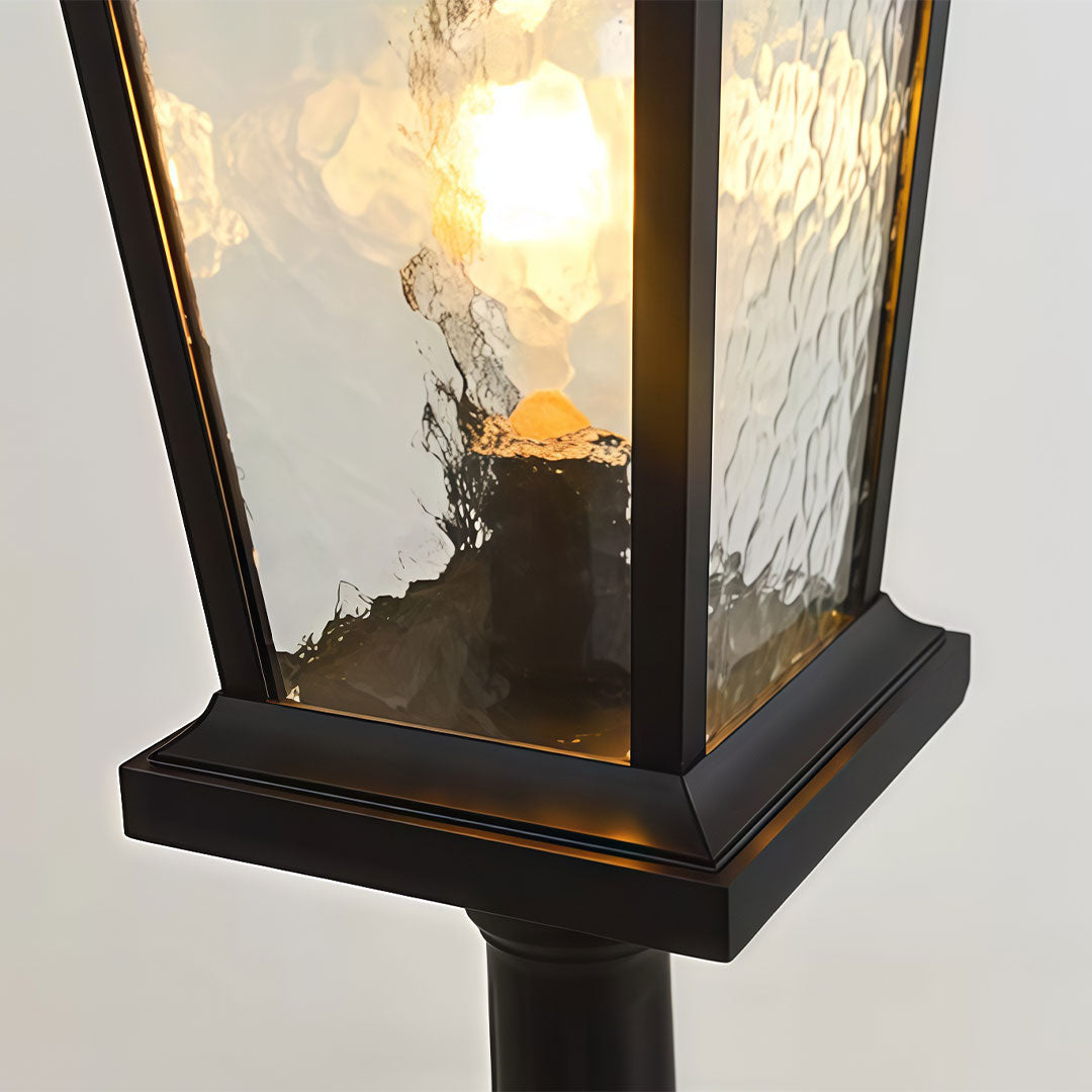 Minimalist Outdoor Pillar Lights for Driveway & Landscape – Black Aluminum Post Lights