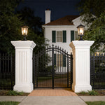 Minimalist Outdoor Pillar Lights for Driveway & Landscape – Black Aluminum Post Lights
