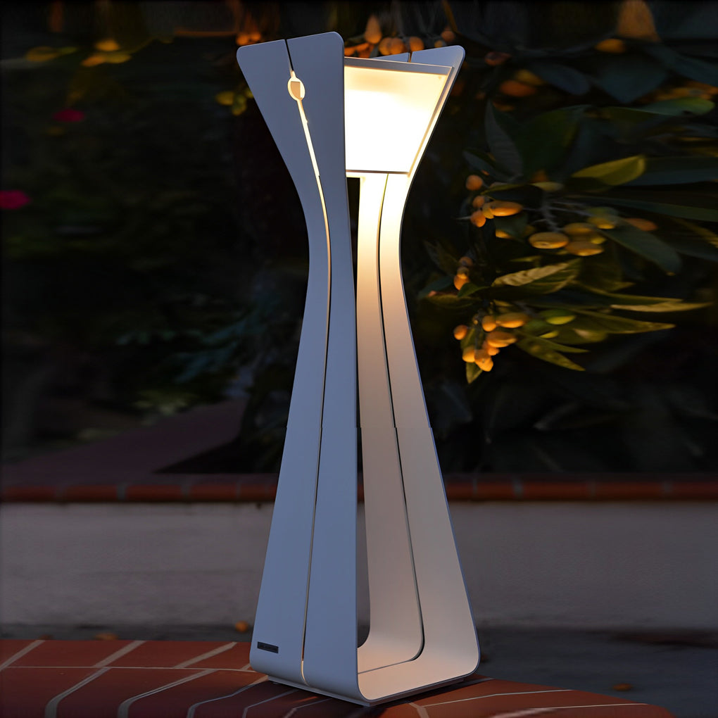 Modern Outdoor Floor Lamps for Porch and Path Lighting in Stainless Steel