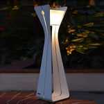 Modern Outdoor Floor Lamps for Porch and Path Lighting in Stainless Steel