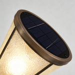 Antique Copper LED Path Light with Clear Glass Shade for Modern Gardens