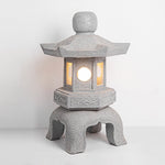 Stone Tower Outdoor Garden Light – Rustic Modern Landscape Lamp