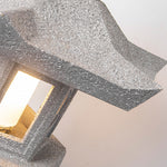 Stone Tower Outdoor Garden Light – Rustic Modern Landscape Lamp