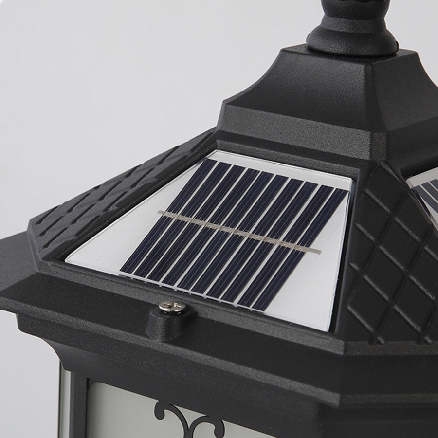 European-Style Outdoor Pillar Lanterns for Gate and Garden, Waterproof Die-Cast Aluminum
