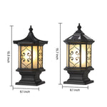 European-Style Outdoor Pillar Lanterns for Gate and Garden, Waterproof Die-Cast Aluminum