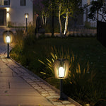 Cage LED Outdoor Post Lamp – Stainless Steel Garden Lighting