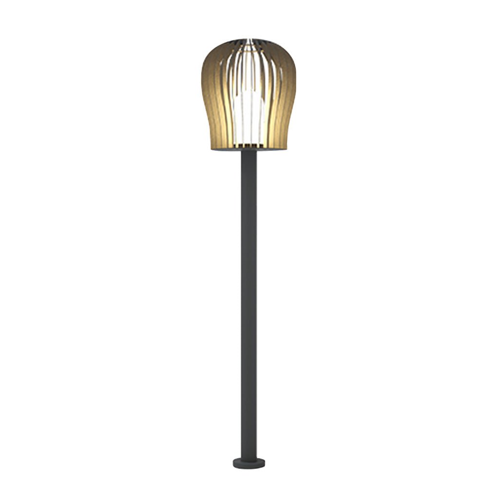 Cage LED Outdoor Post Lamp – Stainless Steel Garden Lighting