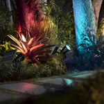 Solar Ground Spike Spotlight with Adjustable RGB LED for Landscape and Trees