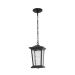 Aurelia Outdoor Pendant Light – Waterproof Black Aluminum Lantern for Covered Porches