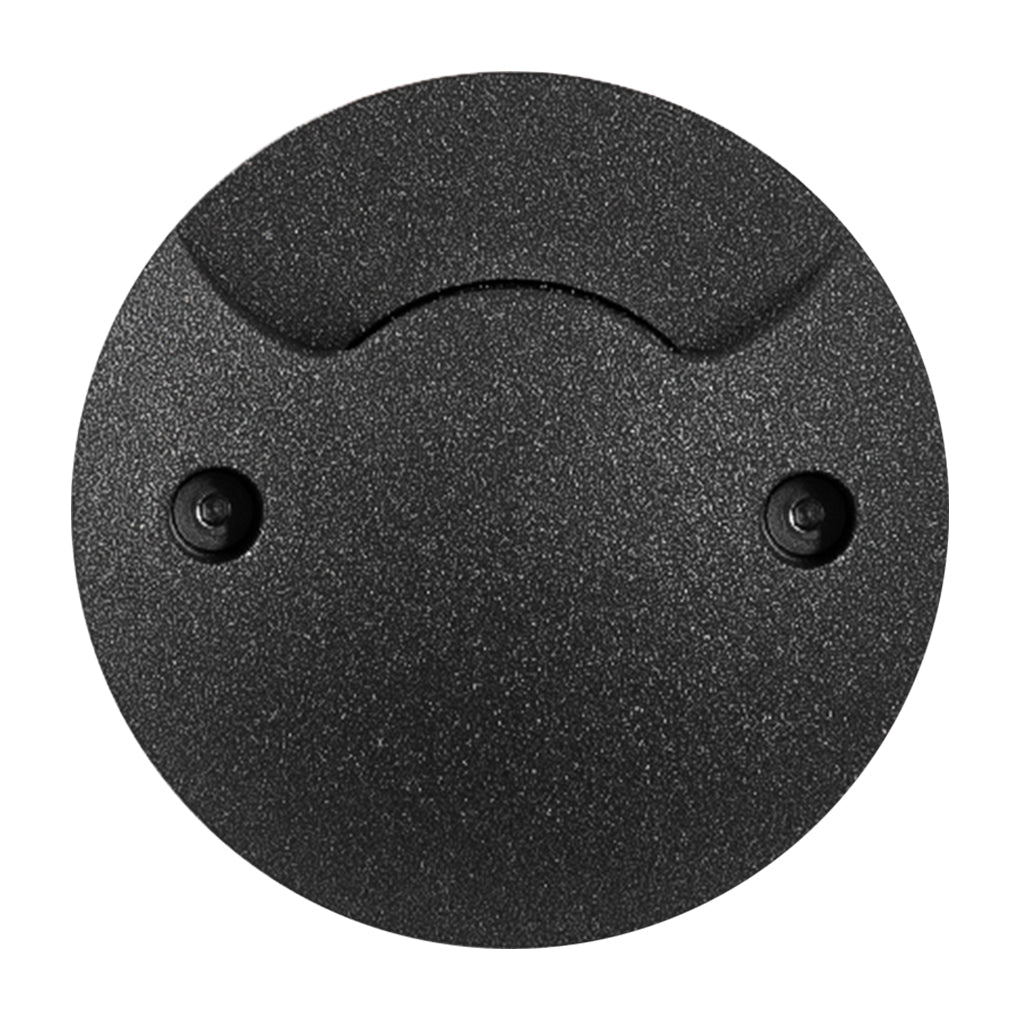 Architectural LED Step Light in Flash Black for Outdoor Stairs and Pathways