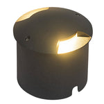 Architectural LED Step Light in Flash Black for Outdoor Stairs and Pathways