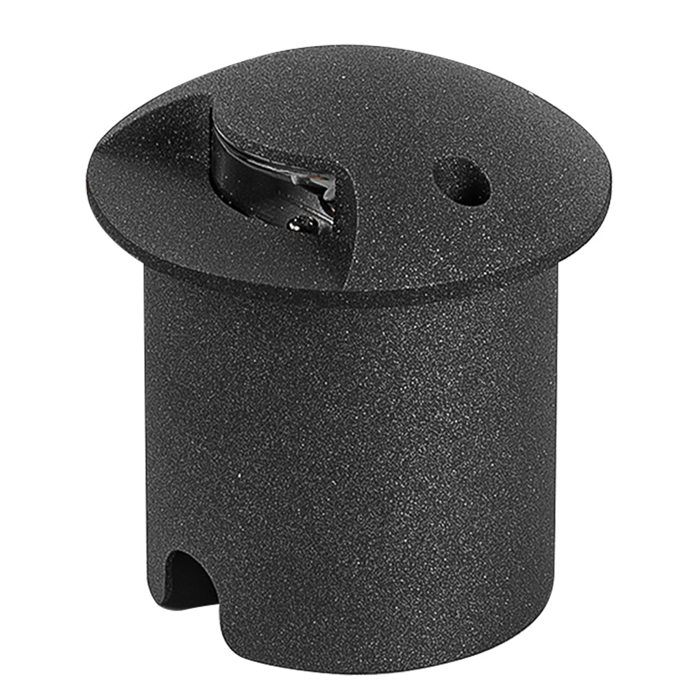 Architectural LED Step Light in Flash Black for Outdoor Stairs and Pathways
