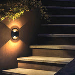Architectural LED Step Light in Flash Black for Outdoor Stairs and Pathways