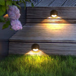 Architectural LED Step Light in Flash Black for Outdoor Stairs and Pathways