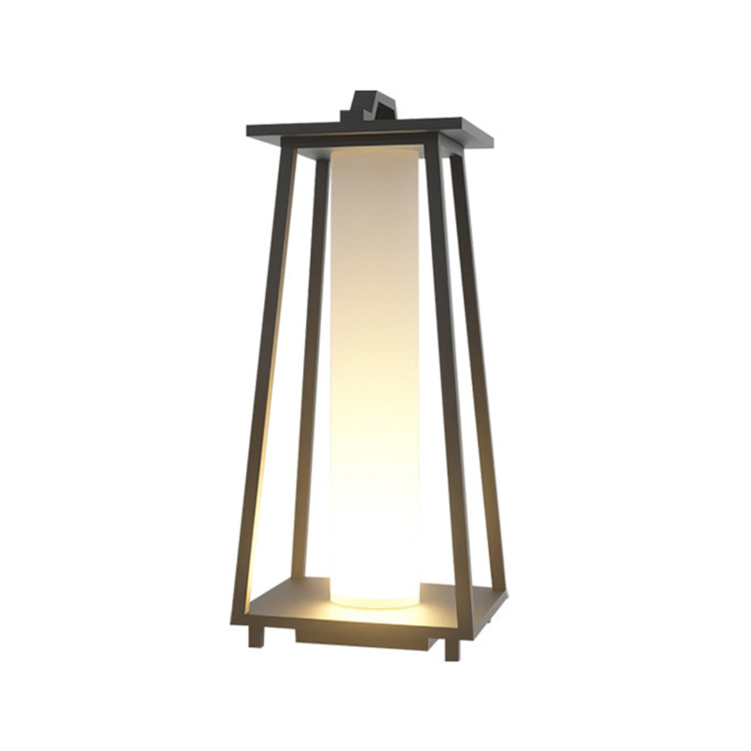 Japanese-Style Wrought Iron LED Landscape Lantern, IP65 Outdoor Garden Light