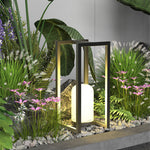 Black Outdoor Lanterns for Courtyard, IP65 Waterproof Decorative Lighting