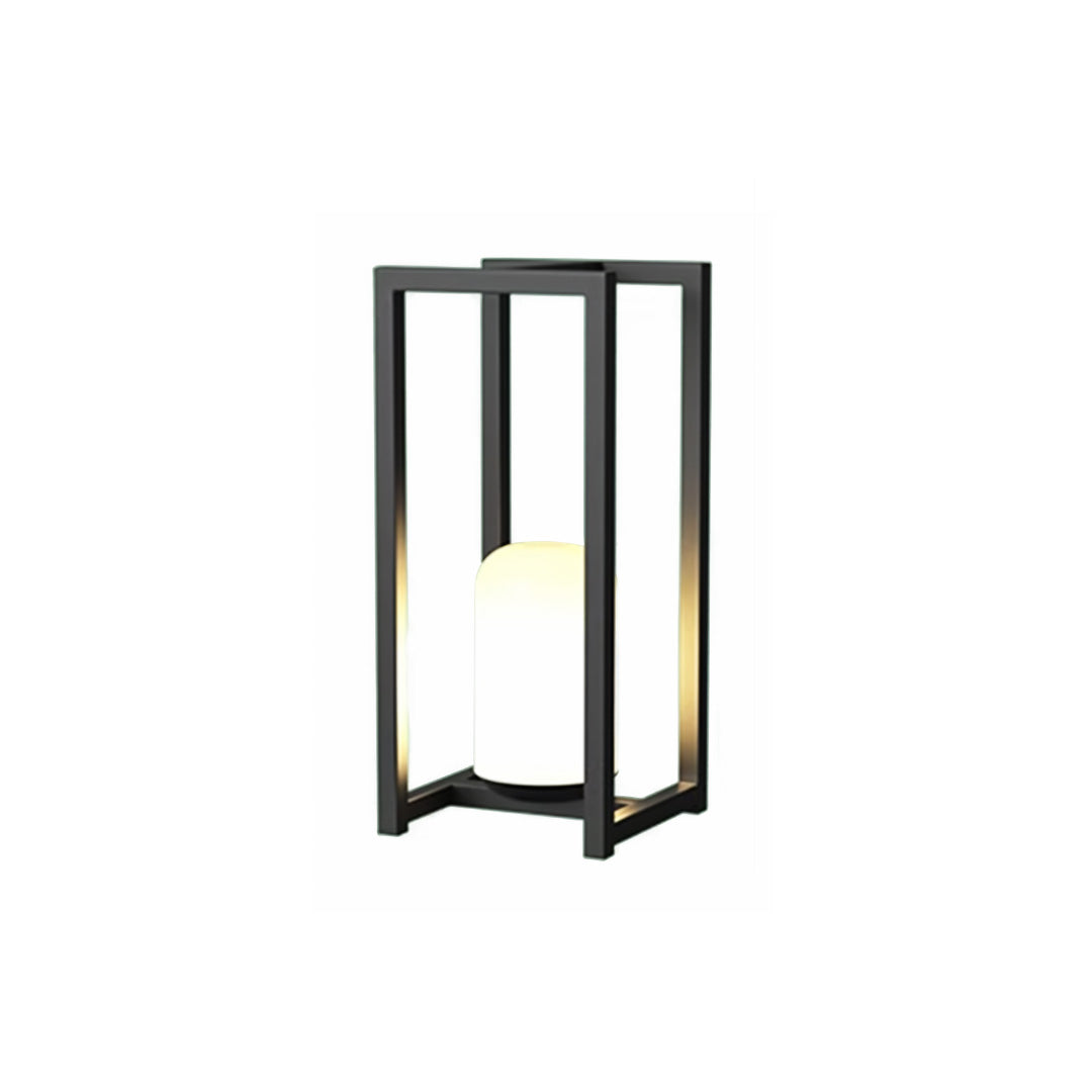 Black Outdoor Lanterns for Courtyard, IP65 Waterproof Decorative Lighting