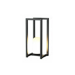 Black Outdoor Lanterns for Courtyard, IP65 Waterproof Decorative Lighting