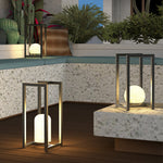 Black Outdoor Lanterns for Courtyard, IP65 Waterproof Decorative Lighting