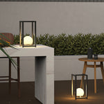 Black Outdoor Lanterns for Courtyard, IP65 Waterproof Decorative Lighting