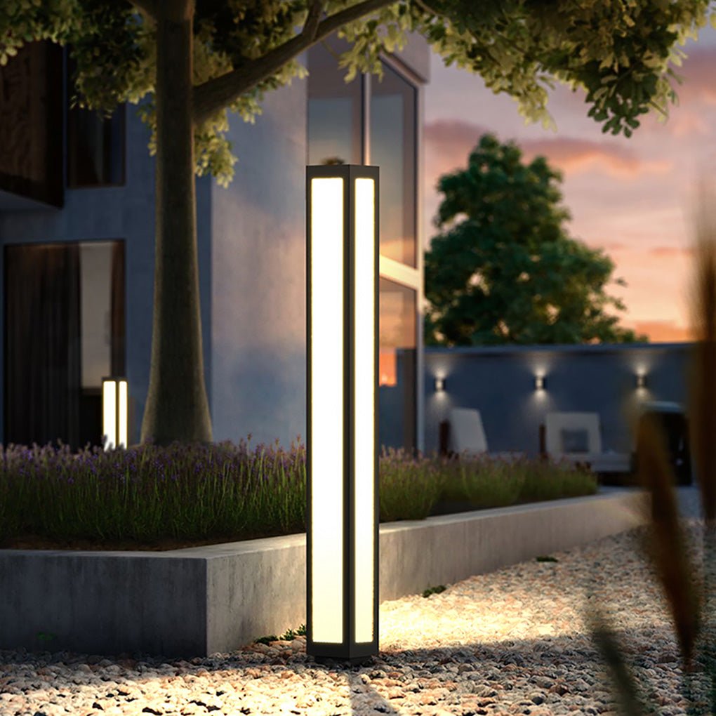 Modern Outdoor Bollard Lights – Waterproof LED Landscape Lighting for Pathways & Gardens
