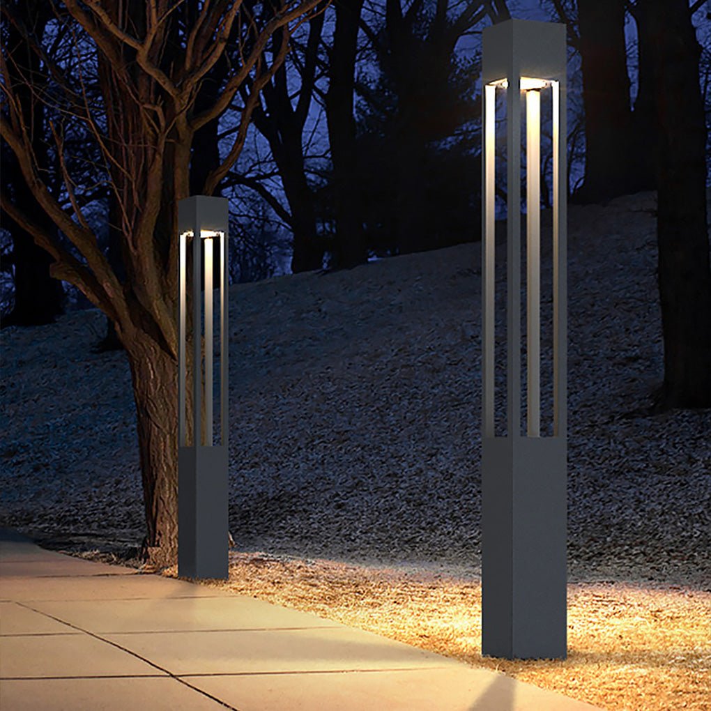 Modern Outdoor Bollard Lights – Waterproof LED Landscape Lighting for Pathways & Gardens