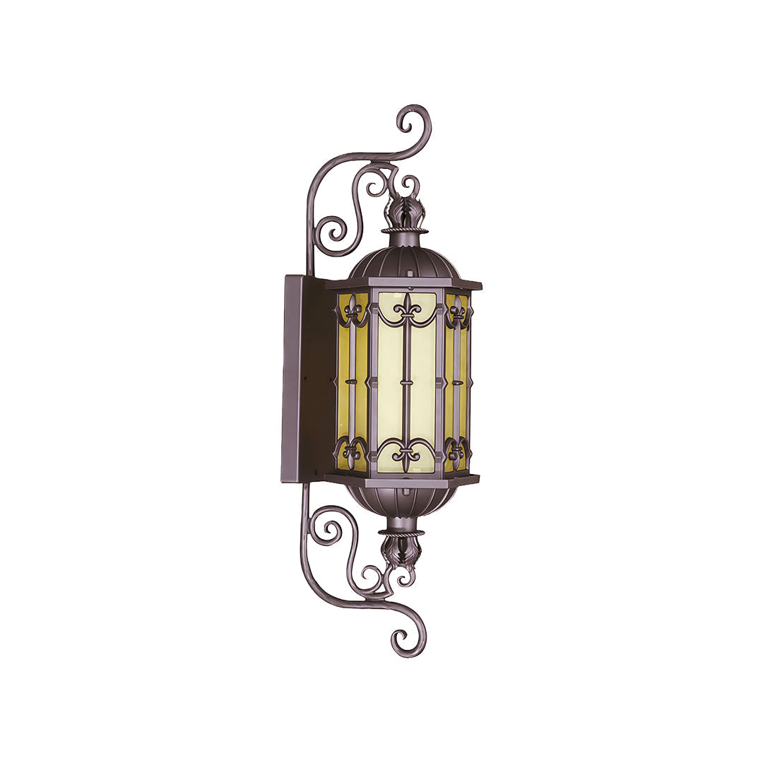 Vintage Dual-Head Outdoor Wall Sconce in Coffee Finish