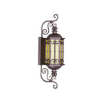 Vintage Dual-Head Outdoor Wall Sconce in Coffee Finish