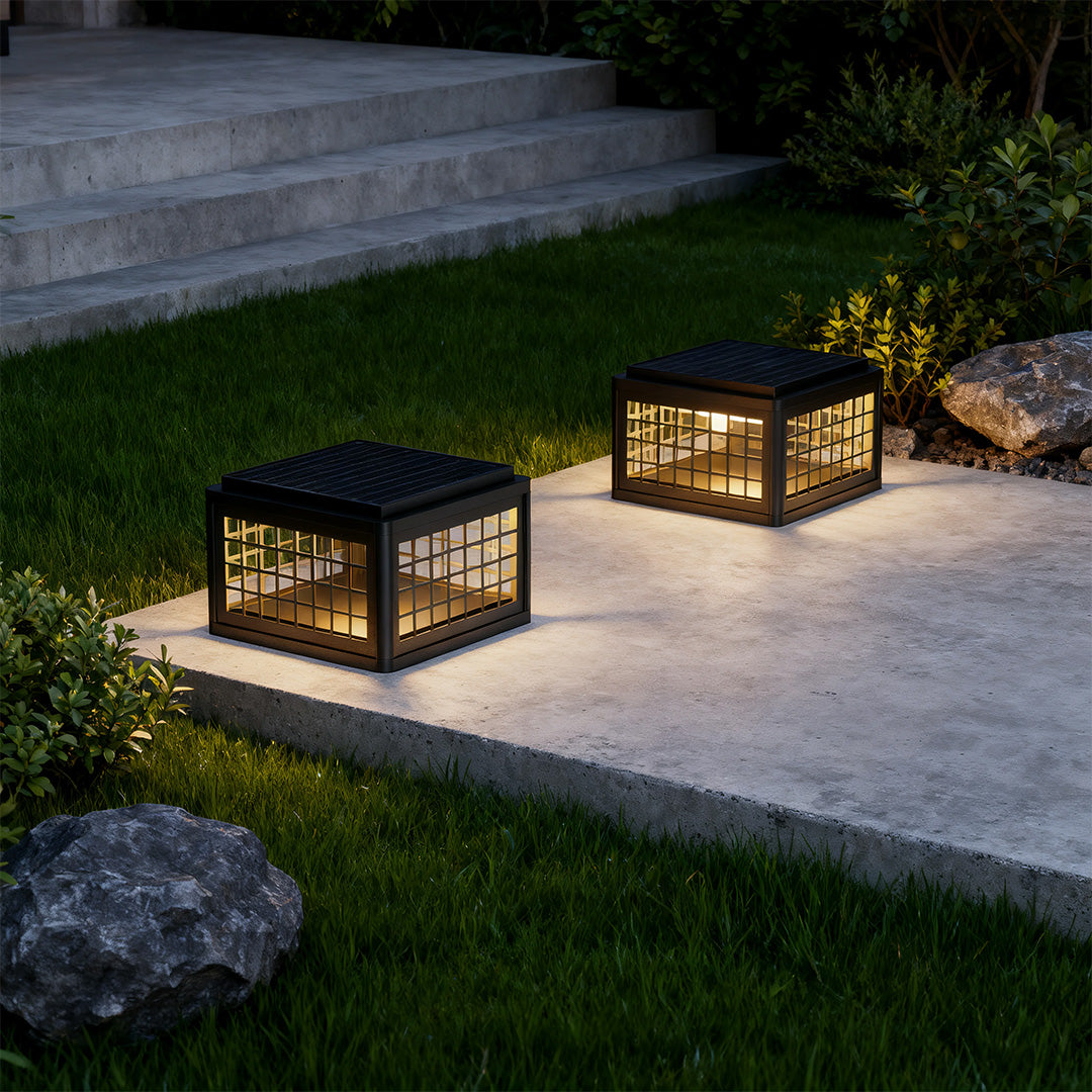 Modern Outdoor Pillar Lights Waterproof Aluminum Garden Post Lighting
