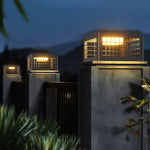 Modern Outdoor Pillar Lights Waterproof Aluminum Garden Post Lighting
