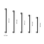 Linear Outdoor Wall Sconce with Dimmable LED Lighting in Black or Gold