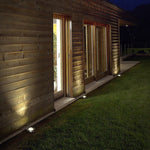 Poolside Deck Waterproof Led Chrome Recessed Well Step Lights Garden Lawn Inset Lighting