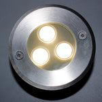 Poolside Deck Waterproof Led Chrome Recessed Well Step Lights Garden Lawn Inset Lighting