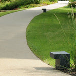 Minimalist Outdoor LED Path Light in Warm Gray for Modern Courtyards