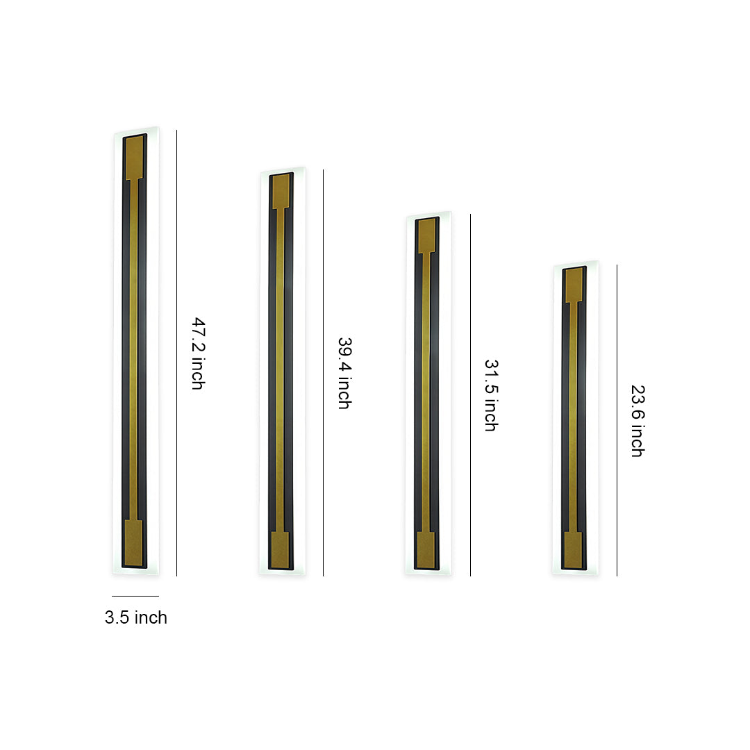 Modern Outdoor Linear Wall Sconce Waterproof LED Architectural Lighting