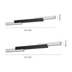Modern Outdoor Linear LED Wall Light, Dimmable Waterproof Architectural Sconce