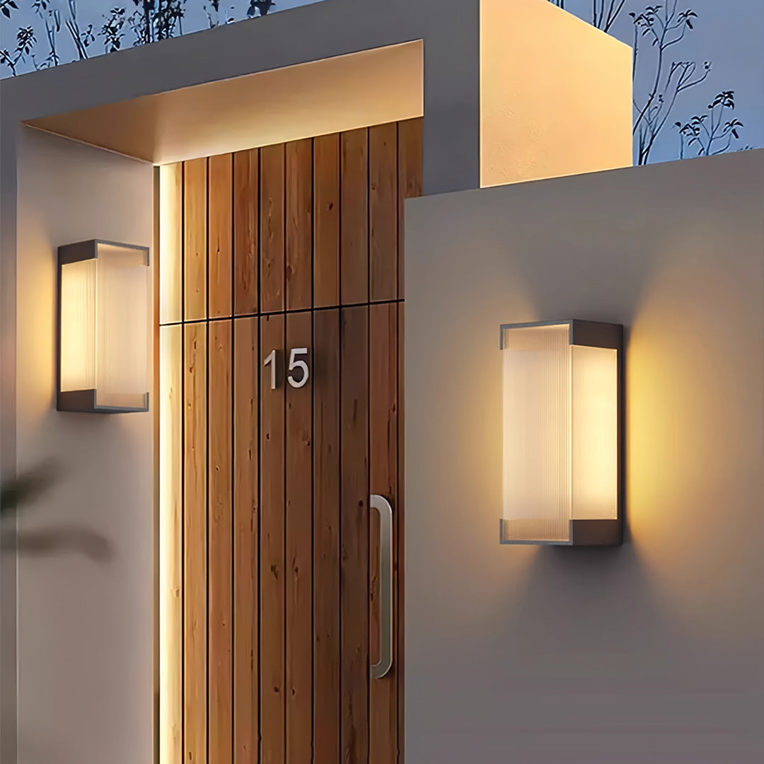 Modern Waterproof Outdoor Wall Light in Stainless Steel, 5W LED