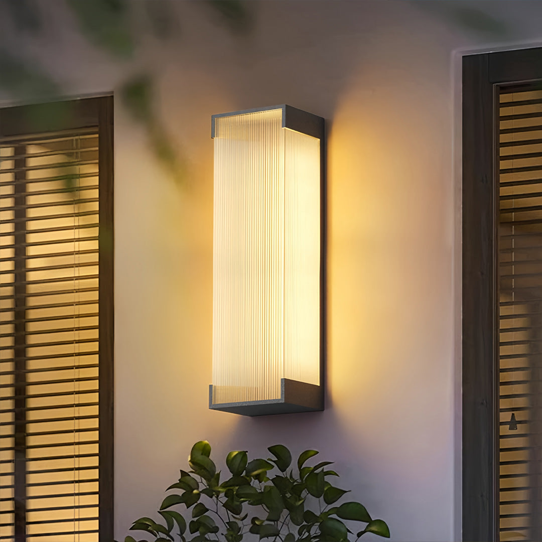 Modern Waterproof Outdoor Wall Light in Stainless Steel, 5W LED