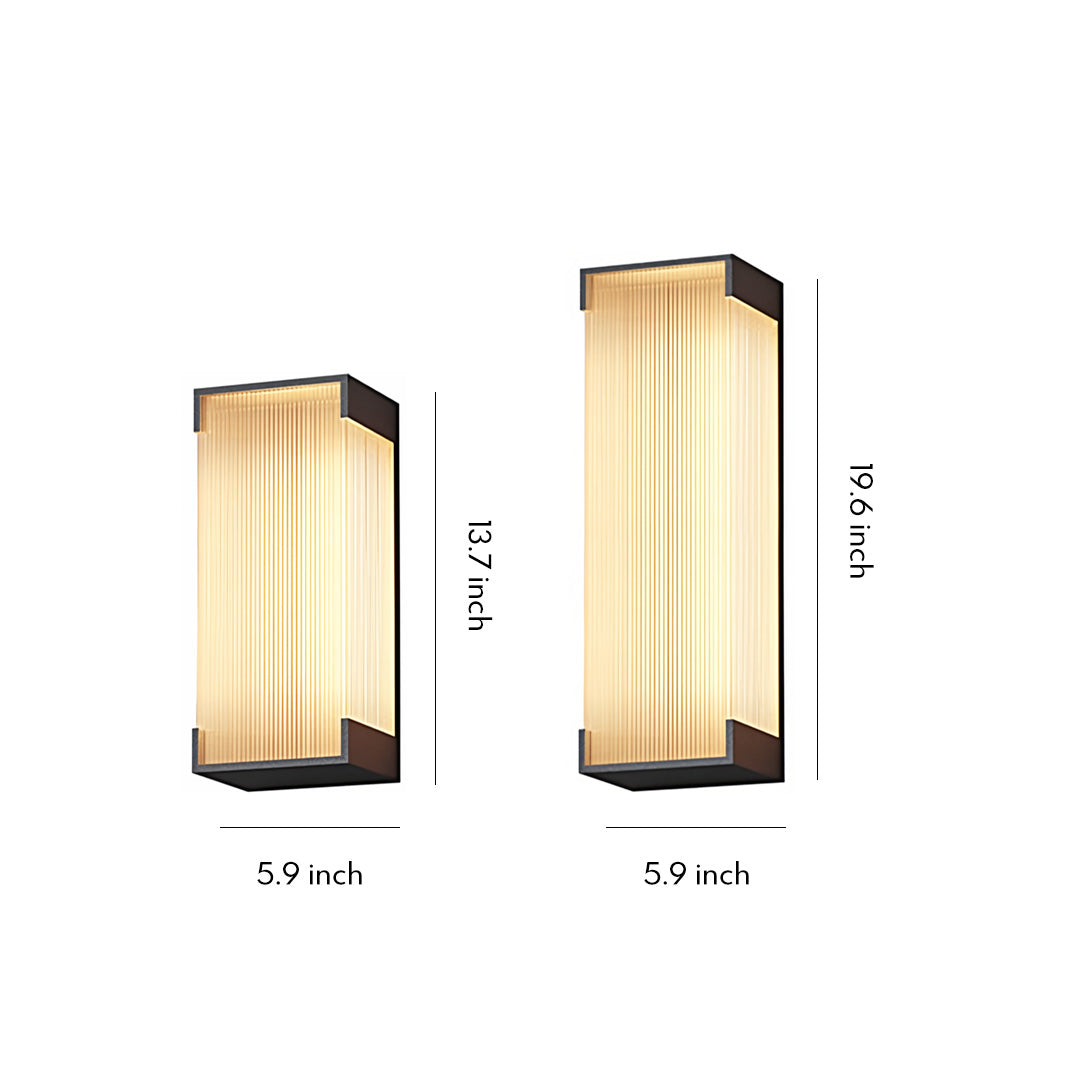 Modern Waterproof Outdoor Wall Light in Stainless Steel, 5W LED