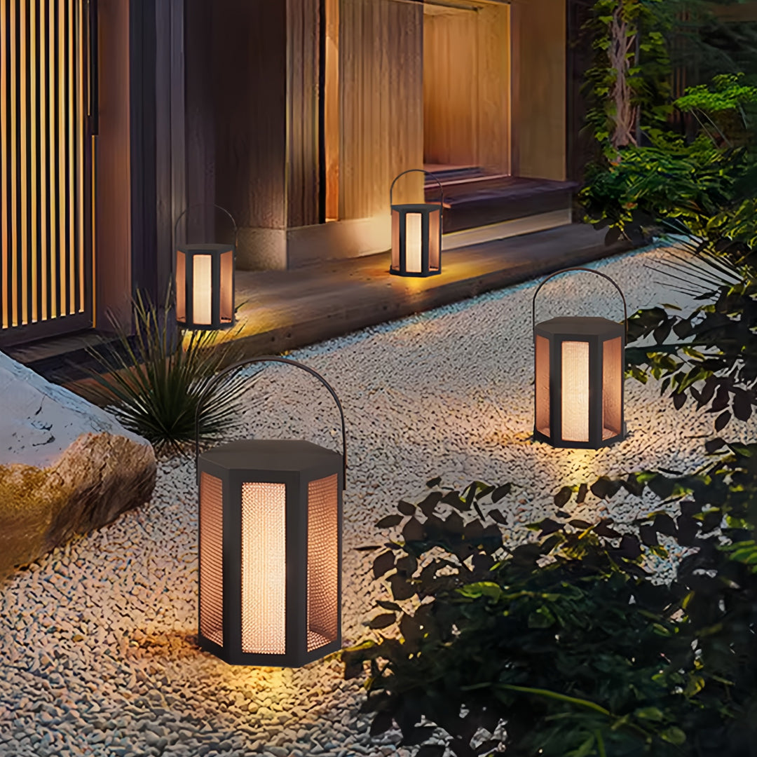 Modern Outdoor Lantern for Garden and Patio, IP65 Waterproof LED Lawn Light