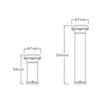 Modern Dome Bollard Light for Pathways & Gardens | 12W LED Outdoor